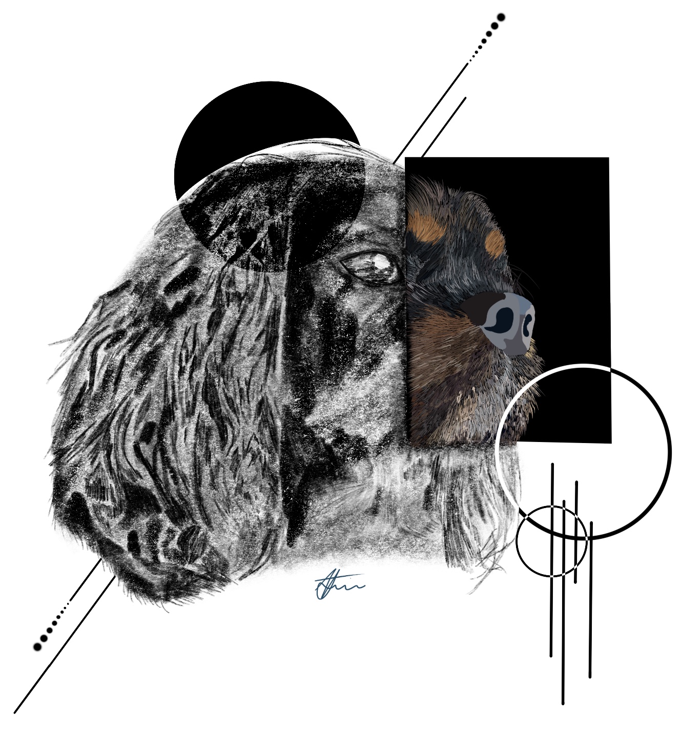Custom Pet Portrait variation 4